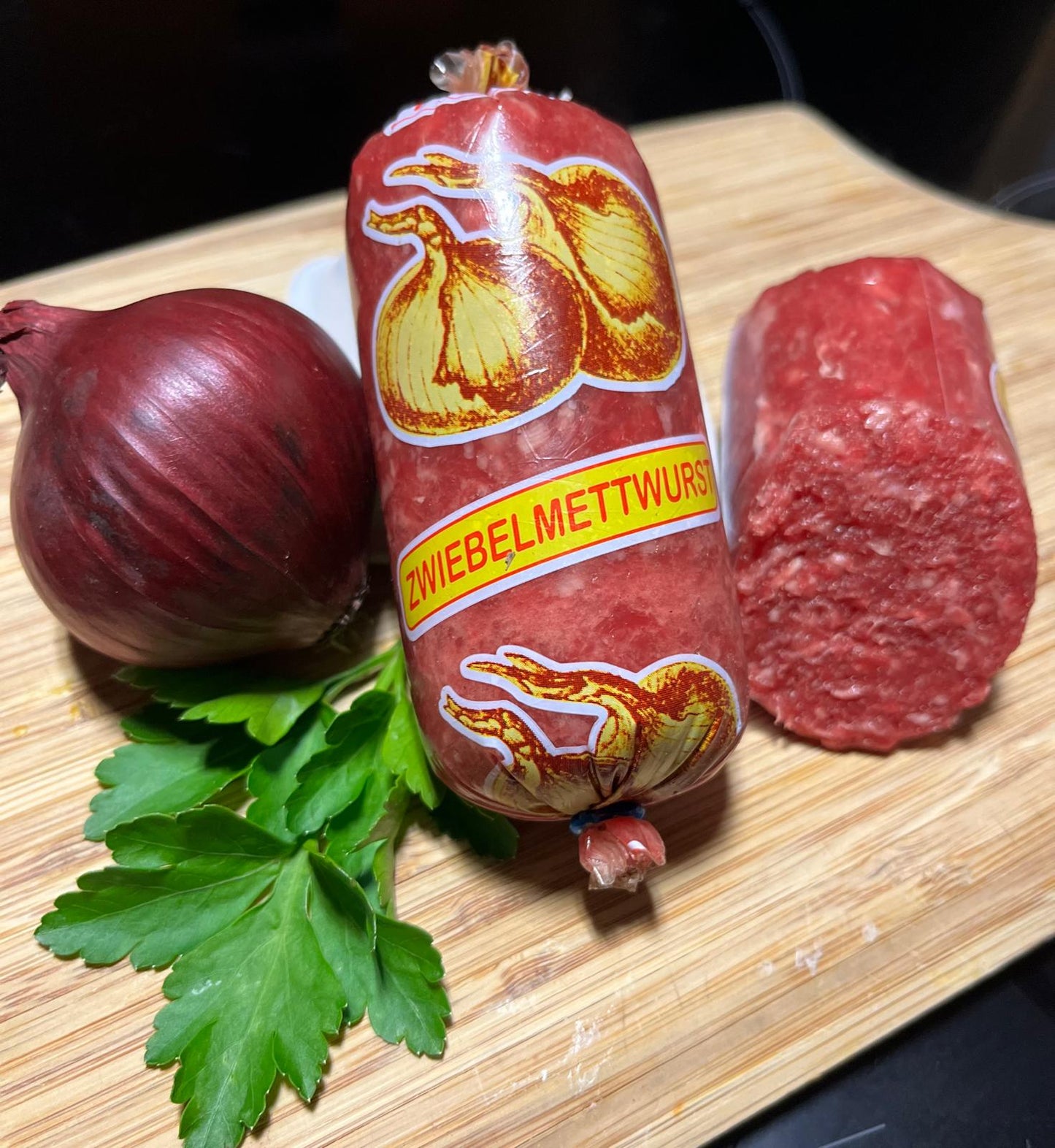Zwiebelmettwurst vom Rind
