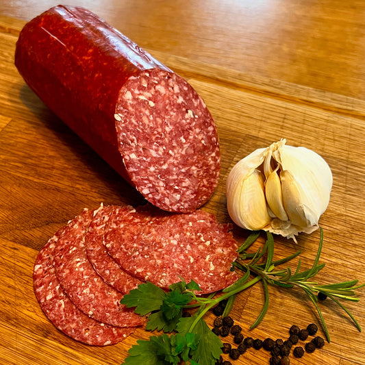 Rindersalami Pro Rind "Knoblauch"